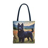 Croatian Sheepdog Polyester Tote Bag (AOP): Whimsical Wonder
