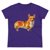 Elegant Pembroke Corgi Women's Cotton Tee