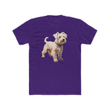 Sealyham Terrier Men's Fitted Cotton Crew Tee