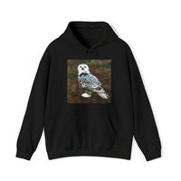 Snowy White Owl - Unisex 50/50 Hoodie