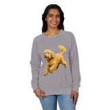 Goldendoodle Unisex French Terry Raglan Crewneck Long Sleeve