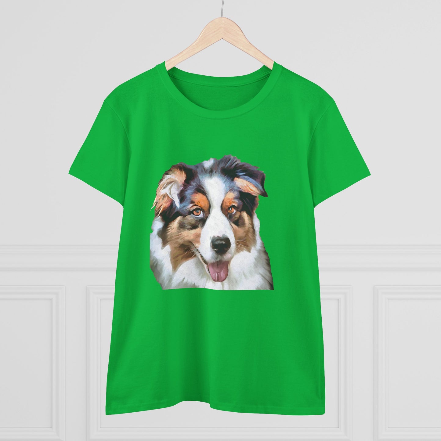 Australian Shepherd - Blue Merle Women's Midweight Cotton Tee