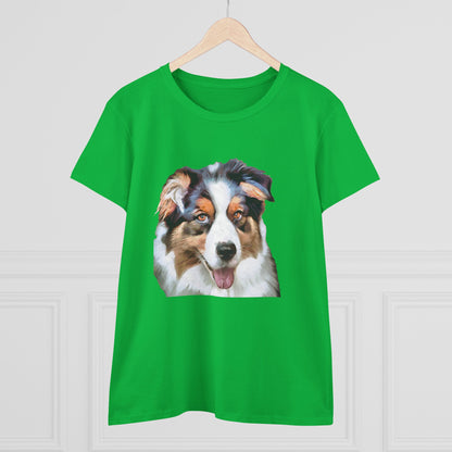 Australian Shepherd - Blue Merle Women's Midweight Cotton Tee