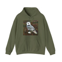 Snowy White Owl - Unisex 50/50 Hoodie