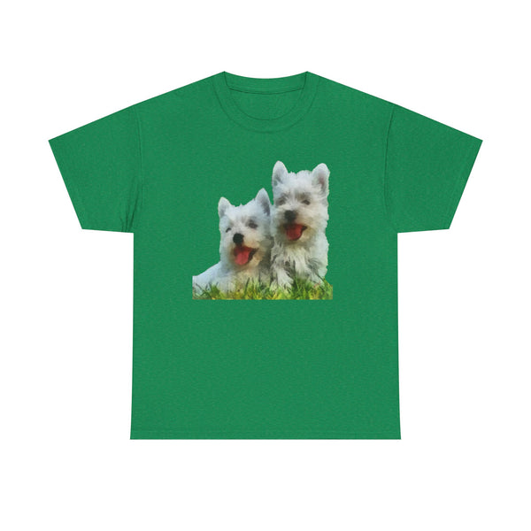 West Highland Terriers - Westies - Unisex Heavy Cotton Tee