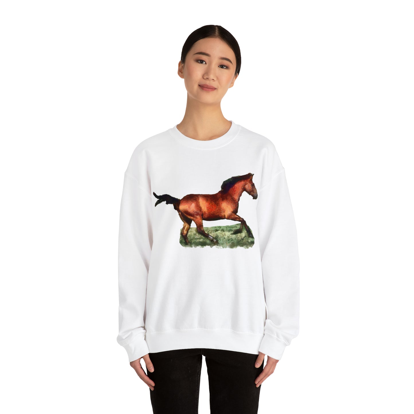 Horse 'Sam' Unisex 50/50 Crewneck Sweatshirt