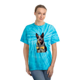 Blue Heeler - Australian Cattle Dog 'Bailey' Unisex Cotton Tie-Dye Tee, Cyclone