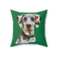 Dalmatian Impressionistic Spun Polyester Throw Pillow