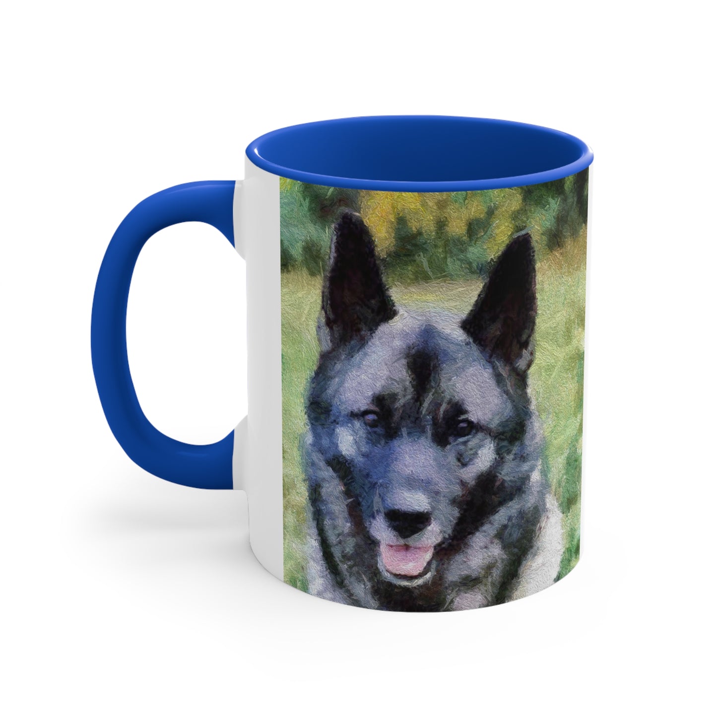 Norwegian Elkhound Accent Coffee Mug, 11oz