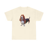 Basset Hound  --  Unisex Heavy Cotton Tee