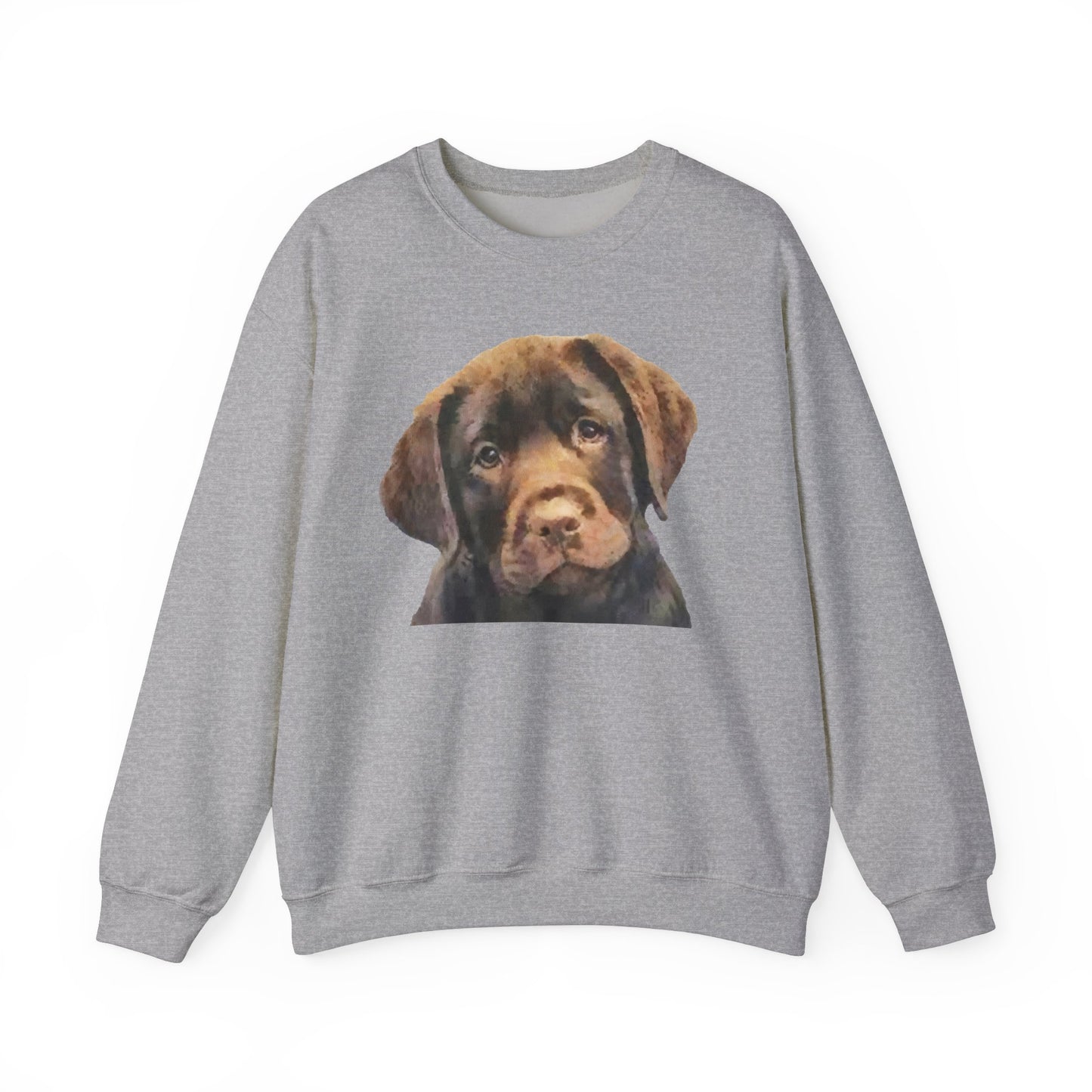 Chocolate Labrador Retriever Puppy Unisex Crewneck Sweatshirt