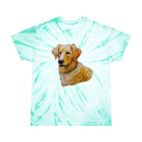 Golden Retriever Puppy - Unisex Tie-Dye Tee, Cyclone