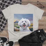 Coton de Tulear Women's Midweight Cotton Tee