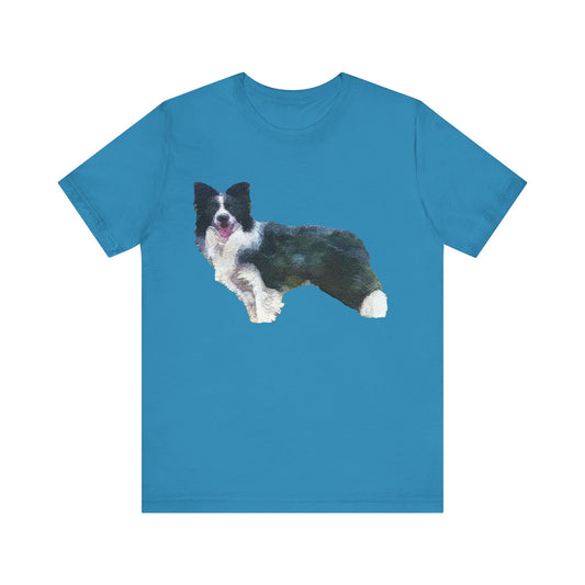 Border Collie 'Andrew' Unisex Jersey Short Sleeve Tee