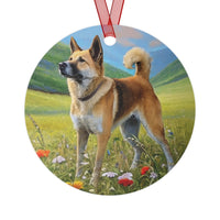 Korean Jindo Christmas Tree  Metal Ornaments