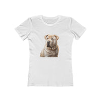 Chinese Shar-Pei Women's Slim Fitted Ringspun Cotton Tee
