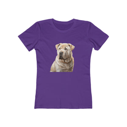Chinese Shar-Pei Women's Slim Fitted Ringspun Cotton Tee