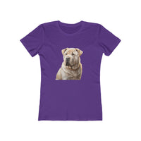 Chinese Shar-Pei Women's Slim Fitted Ringspun Cotton Tee