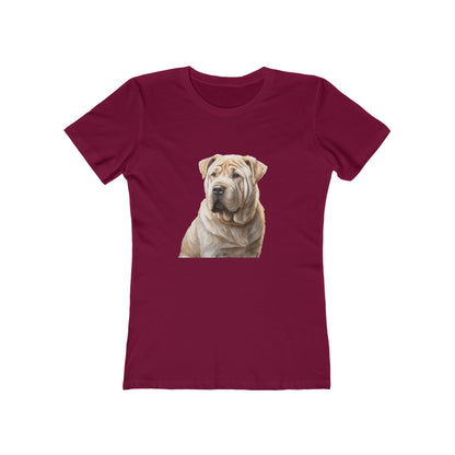 Chinese Shar-Pei Women's Slim Fitted Ringspun Cotton Tee
