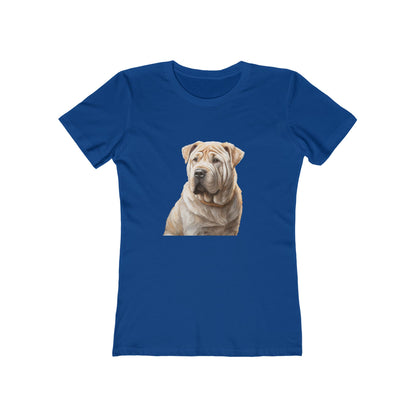 Chinese Shar-Pei Women's Slim Fitted Ringspun Cotton Tee