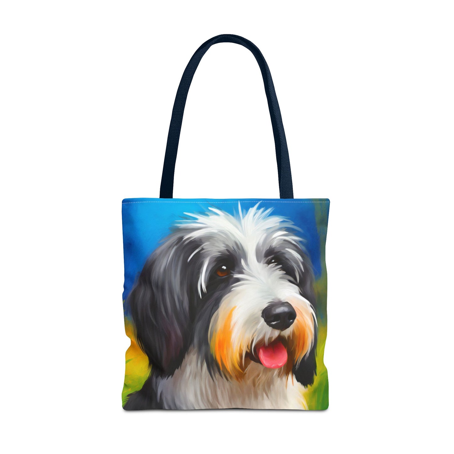 Polish Lowland Sheepdog Polyester Tote Bag (AOP)