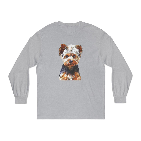 Lupis Unisex Classic Cotton Long Sleeve T-Shirt for Yorkie Lovers