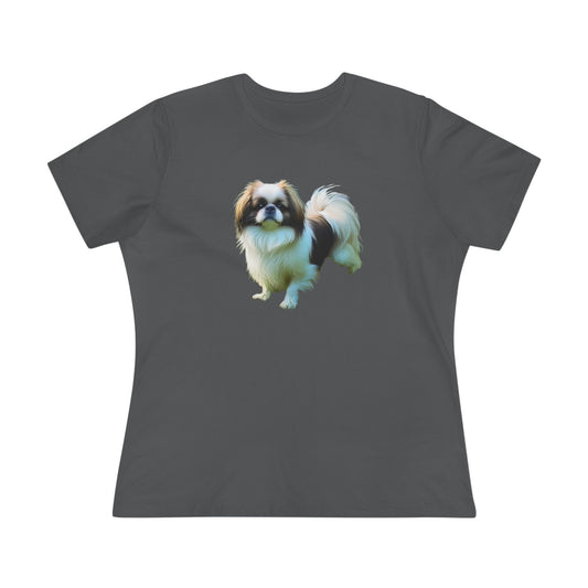 Japanese Chin - Women's Relaxed Cotton Tee