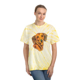 Dachshund 'Doxie 1' Unisex Cotton Tie-Dye Tee, Cyclone