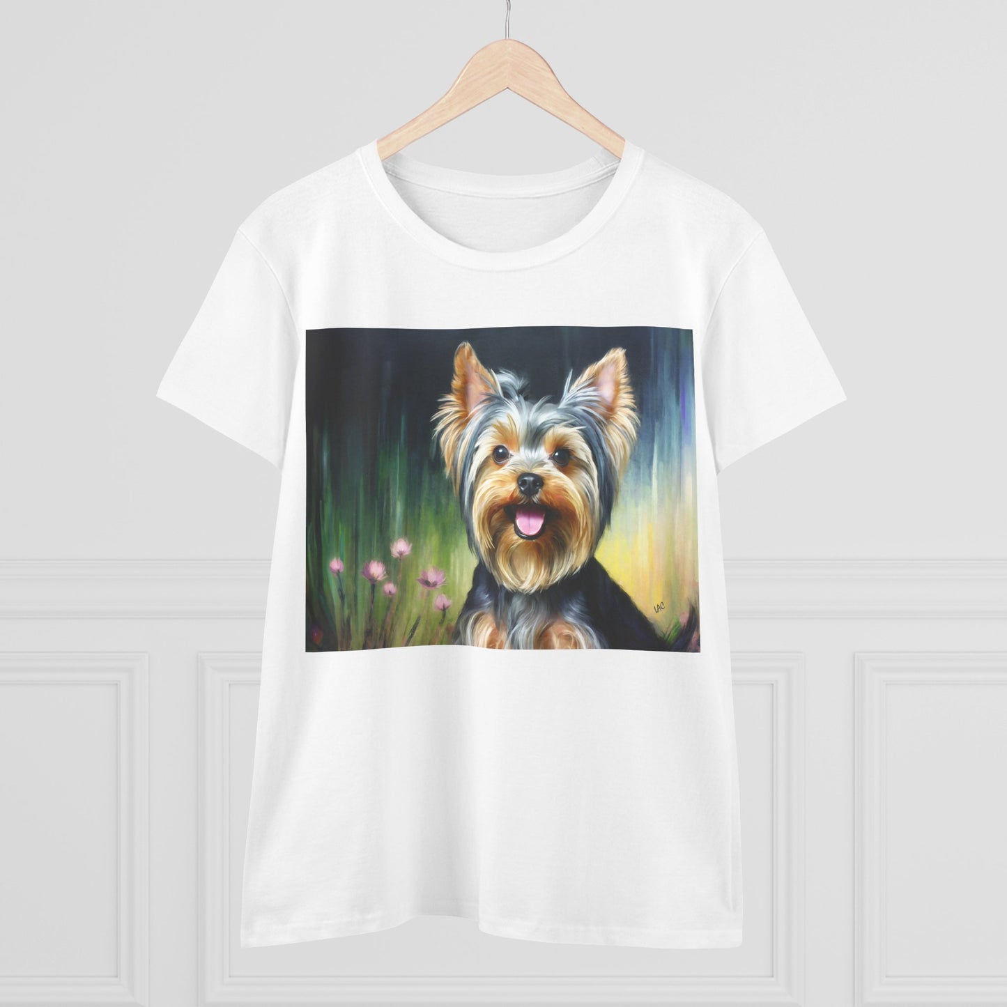 Yorkie #3 Women's Midweight Cotton Tee