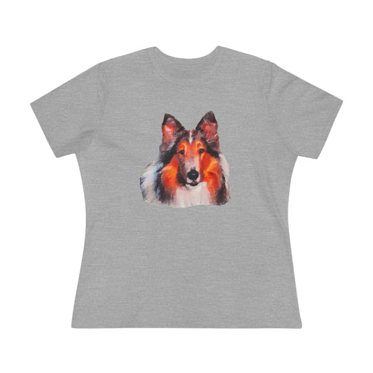 Rough Coated Collie Women's Relaxed Fit Cotton Tee