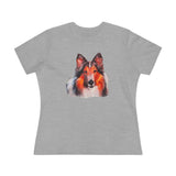 Rough Coated Collie Women's Relaxed Fit Cotton Tee