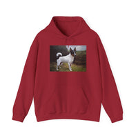 Japanese Terrrier  --  Vintage Inspired Dog Art Hooded Sweatshirt - Unisex 50/50