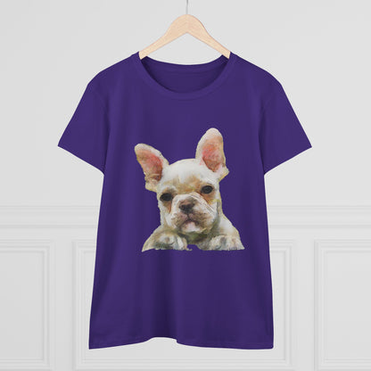 French Bulldog 'Bouvier' Women's Midweight Cotton Tee