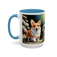 Welsh Corgi Puppy - Accent Coffee Mug (11, 15oz)