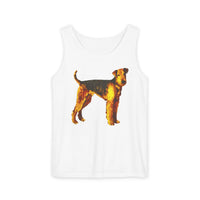 Airedale Terrier Unisex Relaxed Fit Garment-Dyed Tank Top