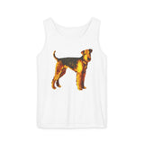 Airedale Terrier Unisex Relaxed Fit Garment-Dyed Tank Top