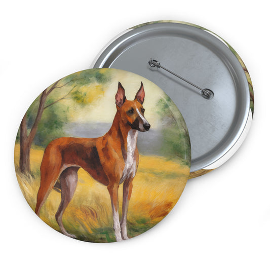 Azawakh Elegance: Artistic Pinback Metal Buttons