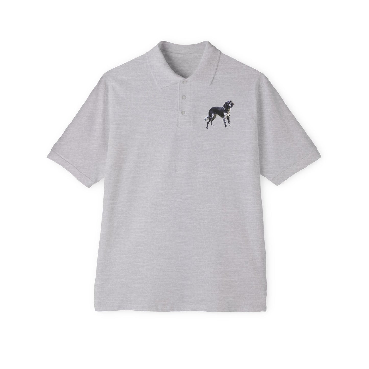 Large Munsterlander - Men's Piqué Polo Shirt