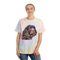 American Water Spaniel Unisex Cotton Tie-Dye Tee, Spiral