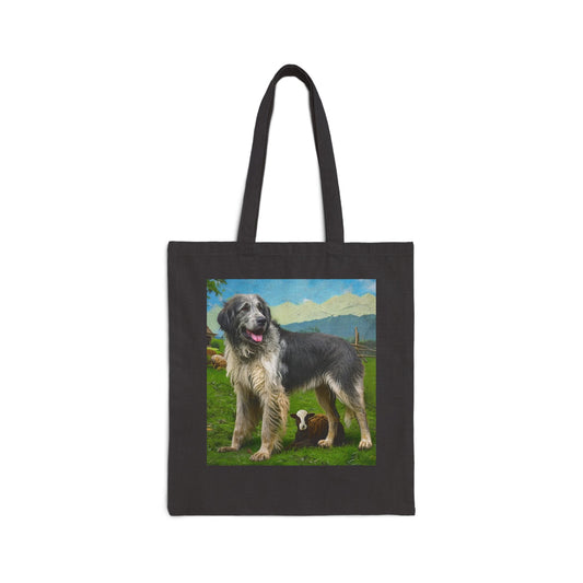 Romanian Carpathian Shepherd Cotton Canvas Tote Bag