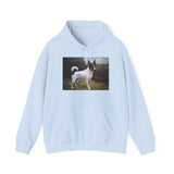 Japanese Terrrier  --  Vintage Inspired Dog Art Hooded Sweatshirt - Unisex 50/50