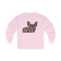 French Bulldog 'Frenchie #2'  Classic  Cotton Long Sleeve Tee