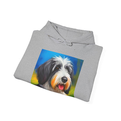 Polish Lowland Sheepdog Unisex 50/50 Hooded Sweatshirt