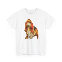 Basset Hound Unisex-Adult Heavy Cotton Tee