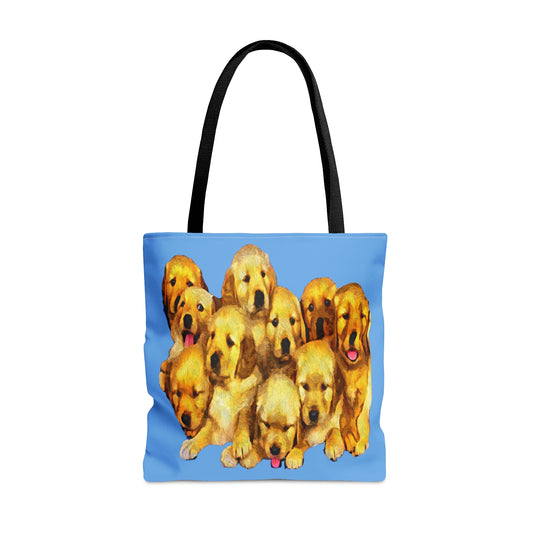 Golden Retriever Puppies Tote Bag