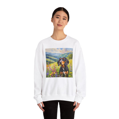 Black & Tan Coonhound Unisex 50/50 Crewneck Sweatshirt