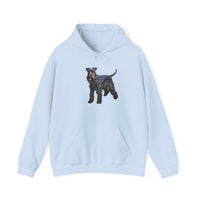 Kerry Blue Terrier 50/50 Hooded Sweatshirt