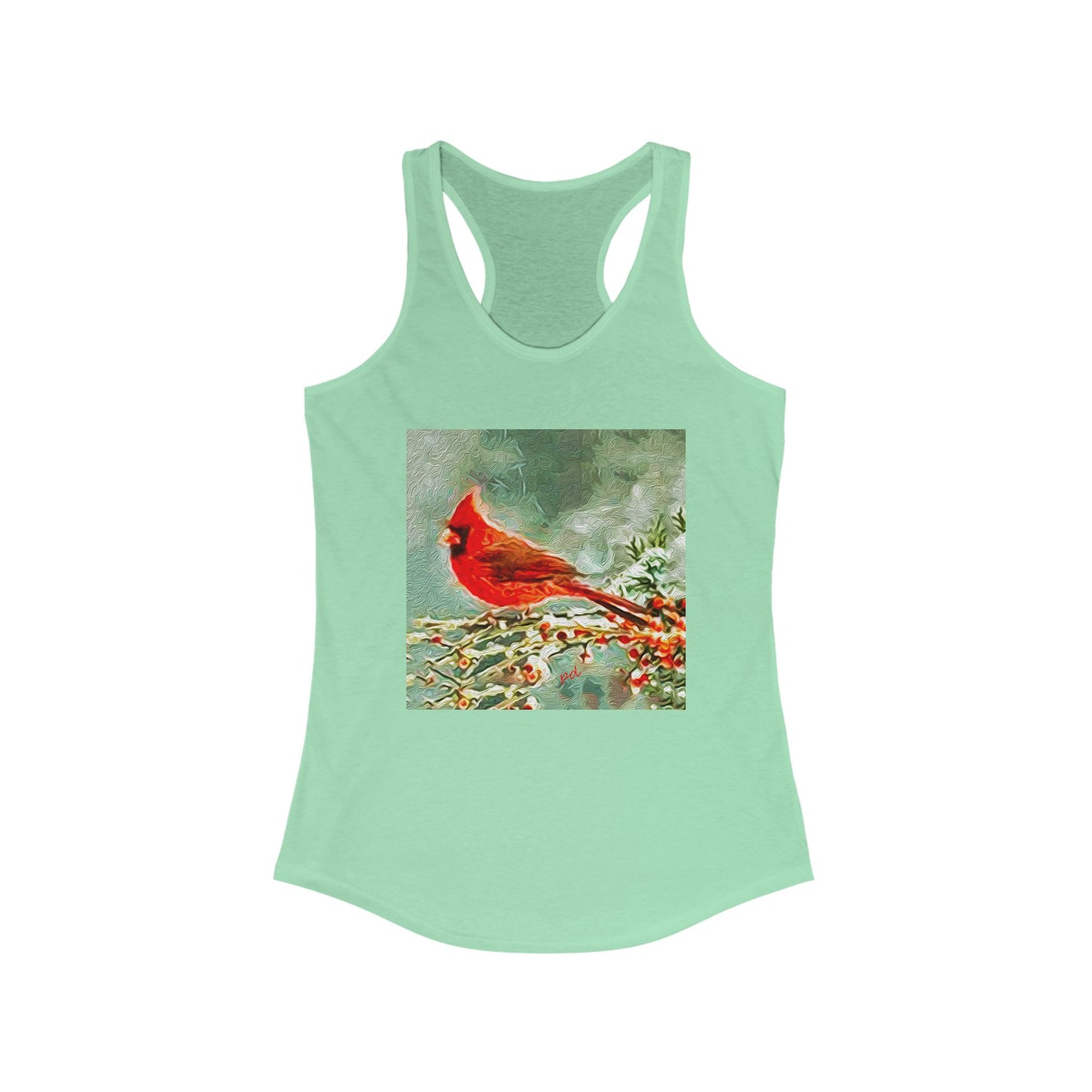 Winter Cardinal -- Women's Racerback Tank