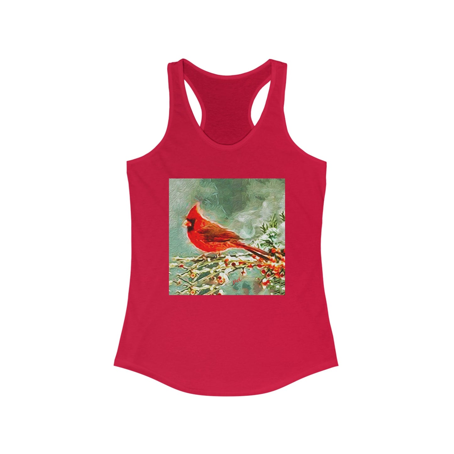 Winter Cardinal -- Women's Racerback Tank