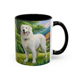 Hungarian Kuvasz - Ceramic Accent Coffee Mug - 2 Sizes